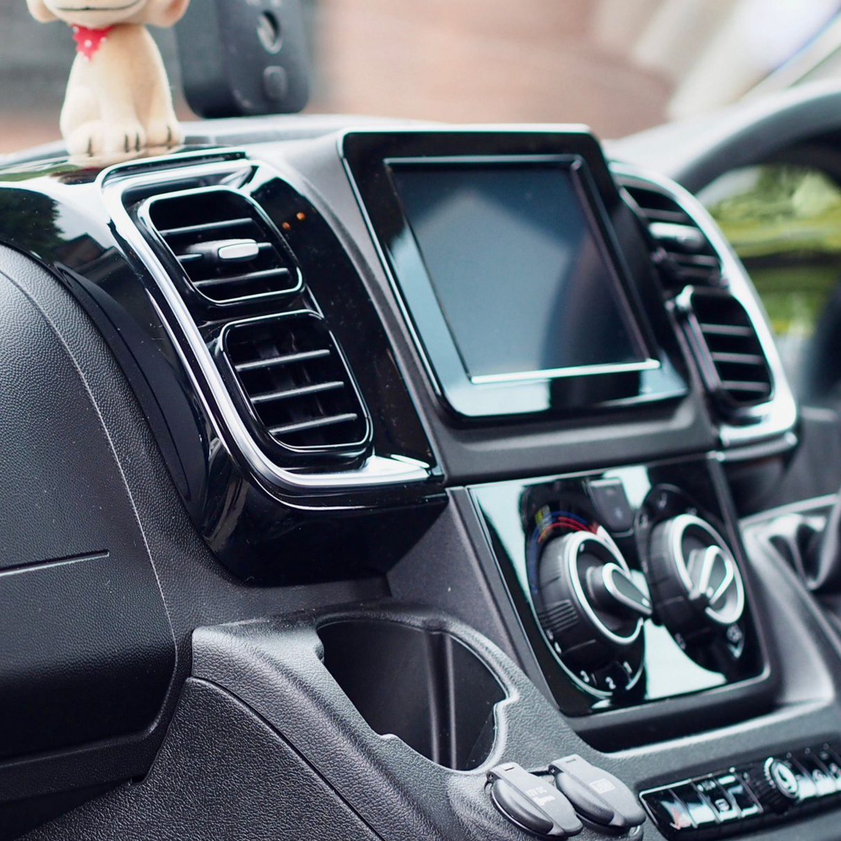 Für Opel Movano Lüftungsgitter Trimm Set – glänzend schwarz Armaturenbrett Upgrade für neue Modelle