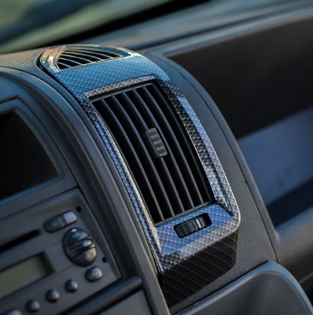 Für Fiat Ducato Armaturenbrett-Entlüftungsöffnung (Dark Carbon), Peugeot Boxer, Citroen Relay