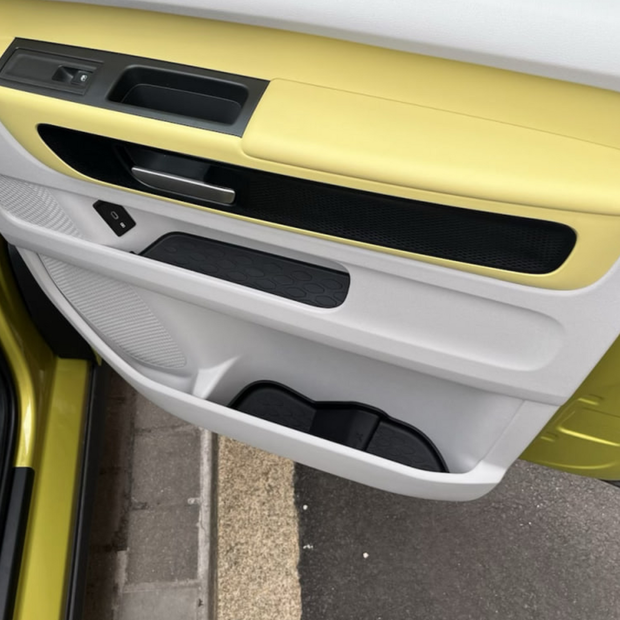 Für VW ID Buzz Gummi Türkarte / Taschenmatten - untere Ebene, Premium Fit