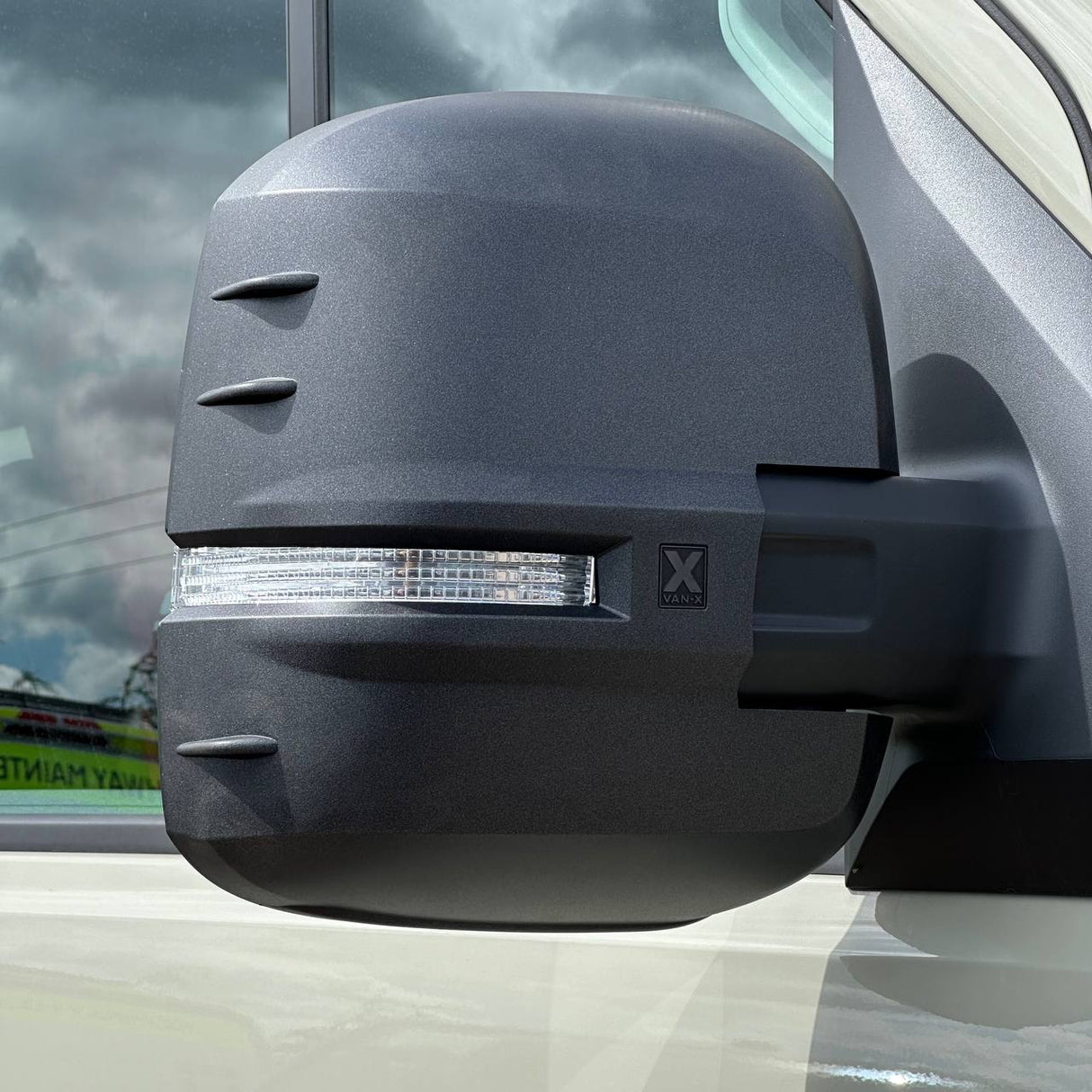Für VW Crafter New Shape Spiegelabdeckungen – 2er-Set – Hammerite | Van-X