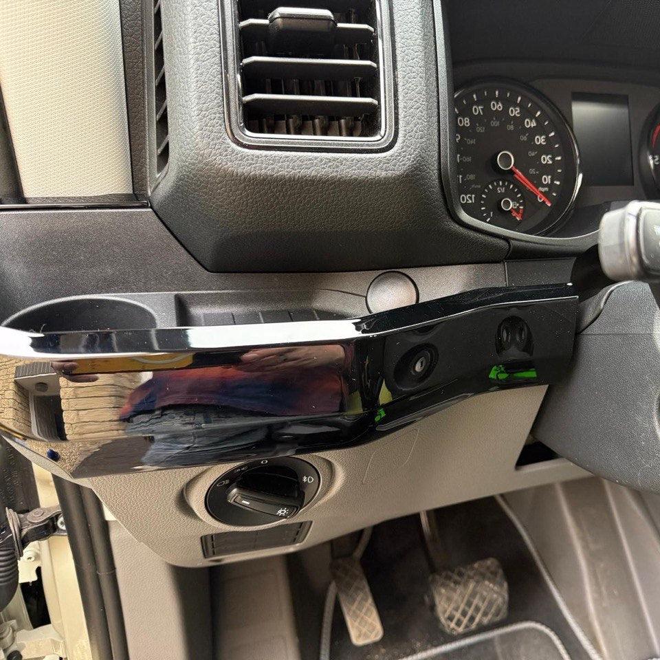 Für New Shape VW Crafter LHD untere Armaturenbrett-Designausstattungen – Glanzschwarz (Set von 6) | Van-X