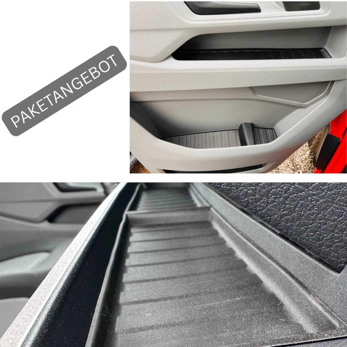 Für VW Crafter / MAN TGE New Shape Interior Bundle Gummimatten - schwarz | Van-X