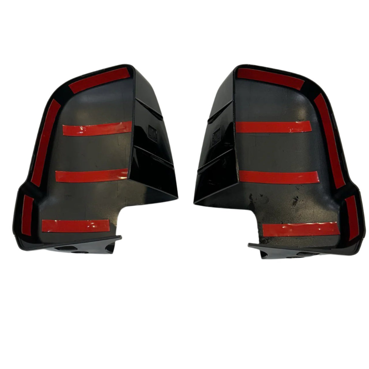 Für Mercedes Sprinter 907 Außenspiegeldeckel ohne Blinker – schwarz glänzend (2er Set) – Ersatzspiegelabdeckungen für Sprinter Transporter