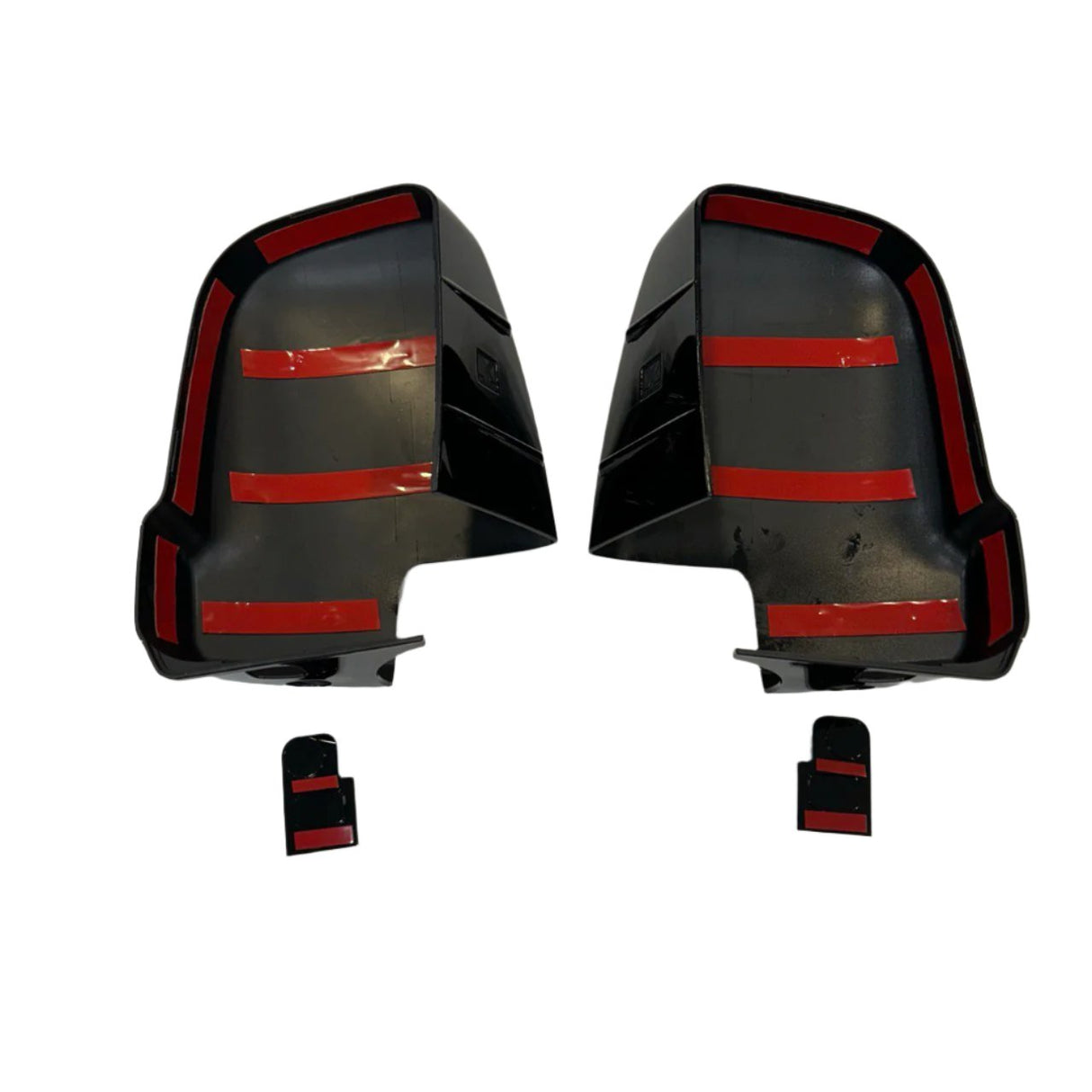 Für Mercedes Sprinter 907 Außenspiegeldeckel ohne Blinker – schwarz glänzend (2er Set) – Ersatzspiegelabdeckungen für Sprinter Transporter
