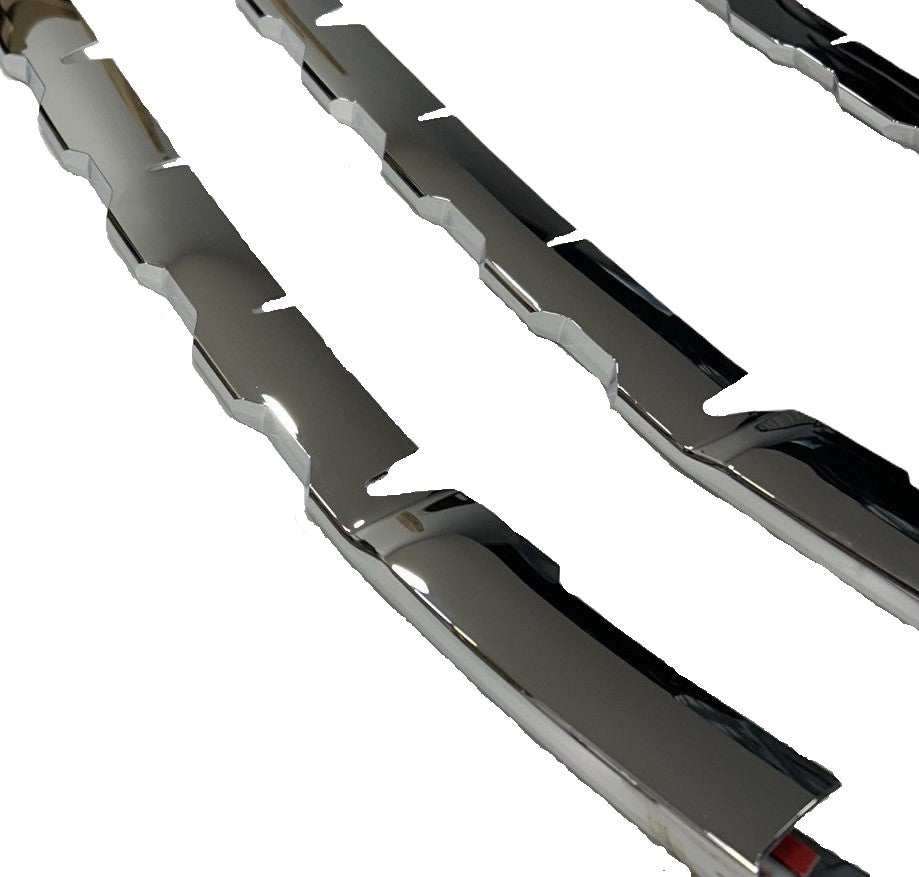 Für Ford Transit Custom glänzende Chrom-Frontgrill-Zierleisten (7 Stück) – MK1 (2012–2018) – Einbaufertig