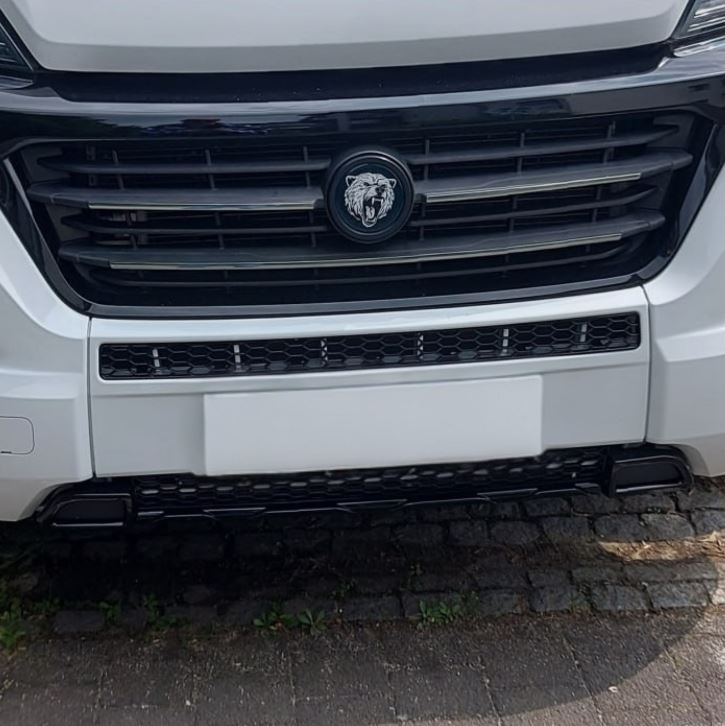 Für Citroën Jumper Front-Honigwaben-Stoßstangengrill-Bundle 2 Stück – Glanzschwarz | Van-X