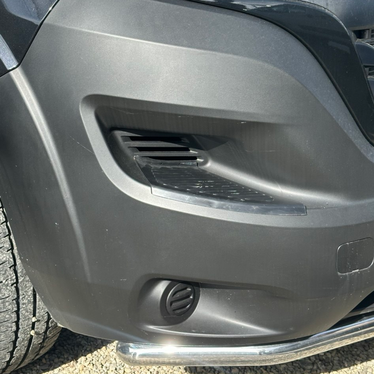 Für Fiat Ducato Frontstoßstange Fußplattenschutz – Schwarz, 2er Set | Van-X