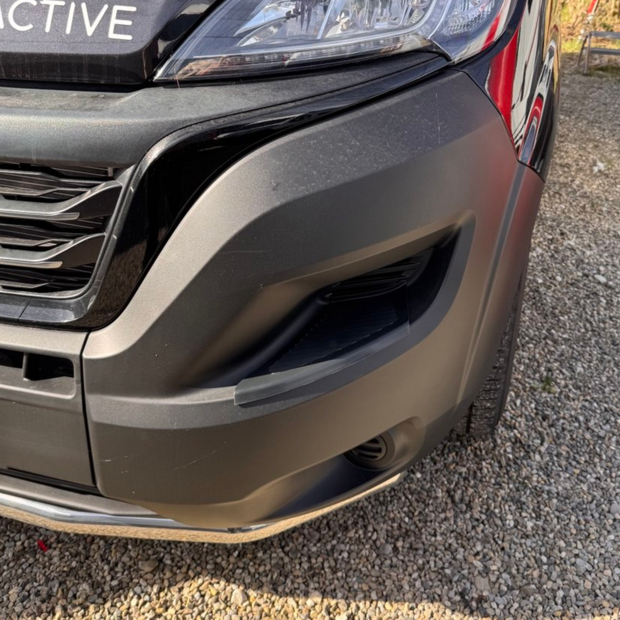 Für Citroën Jumper Stoßstange Fußplattenschutz vorne – Schwarz, 2er Set | Van-X