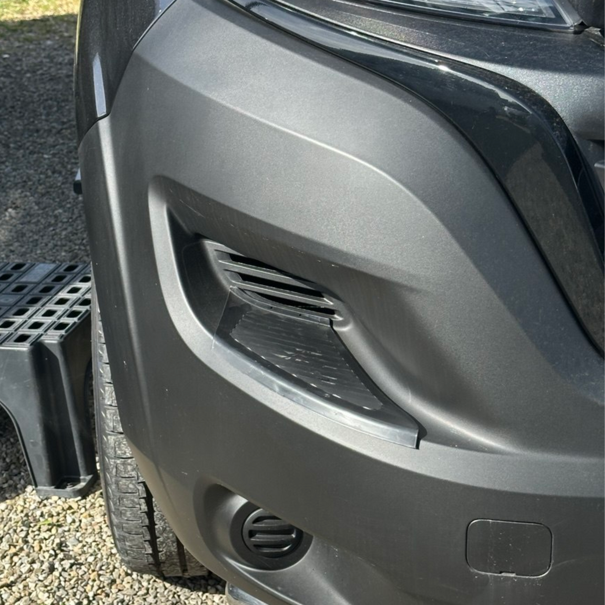 Für Citroën Jumper Frontstoßfänger-Fußplattenschutz – Schwarz, Set von 2 | Van-X