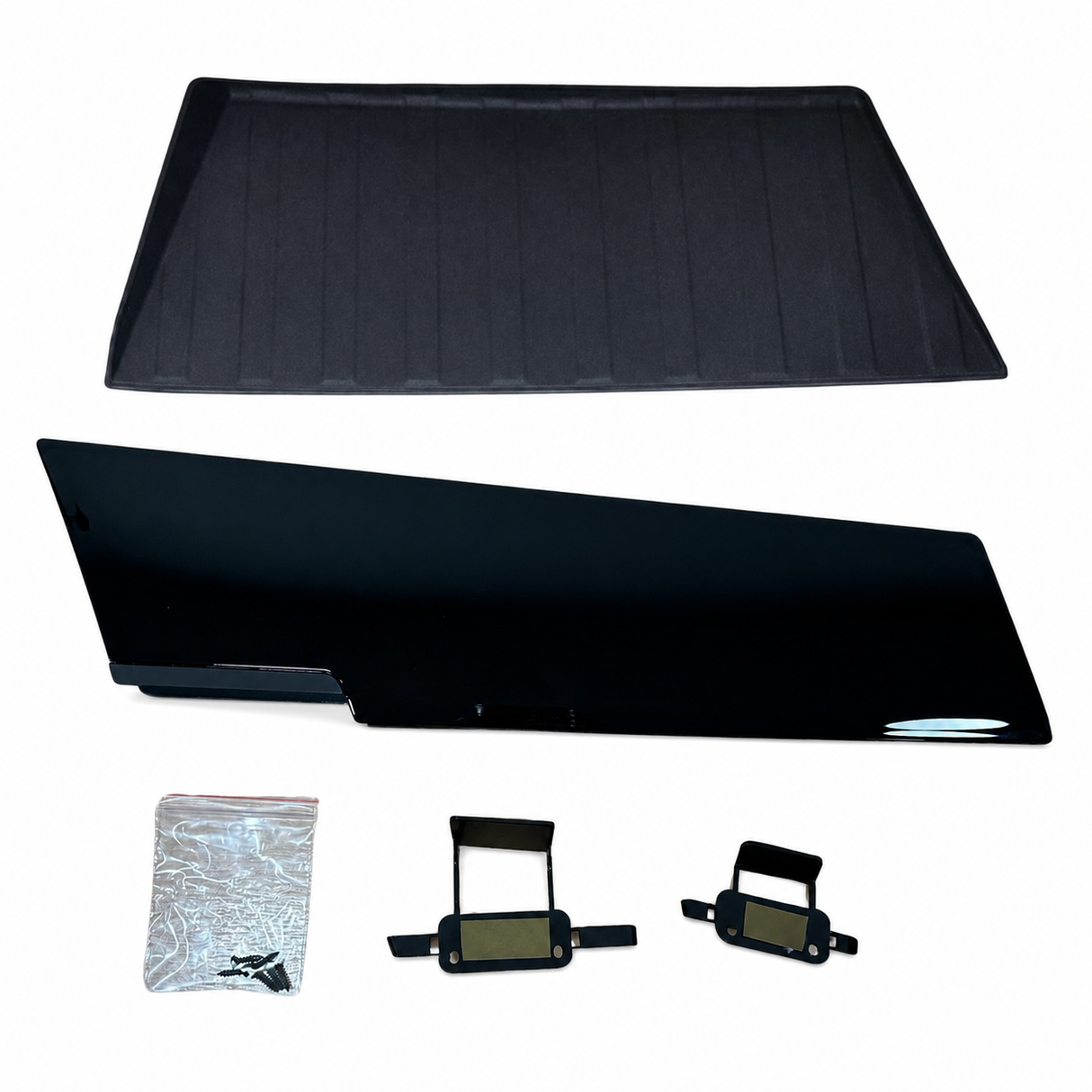 Komfort-Handschuhfach-Innenraum-Paket für Volkswagen Transporter T6.1 - Hochglanz-Schwarz