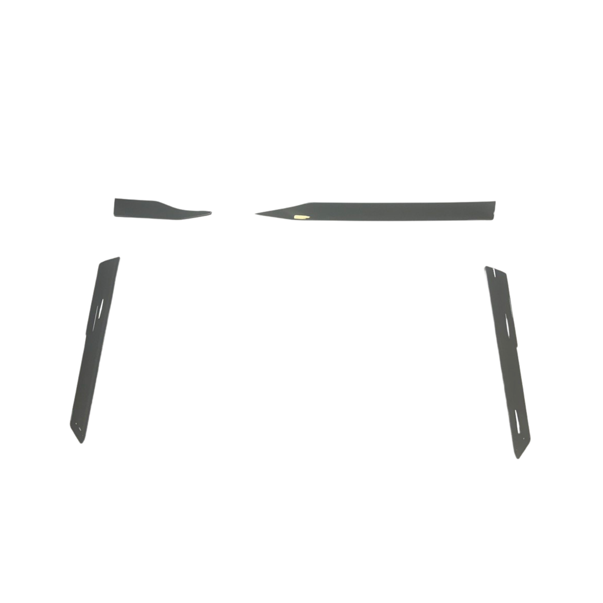 Für VW T6.1 Transporter Armaturenbrett Upgrade Van-X – Premium 4-teiliges glänzend schwarzes unteres Armaturenbrett und Türkartenset