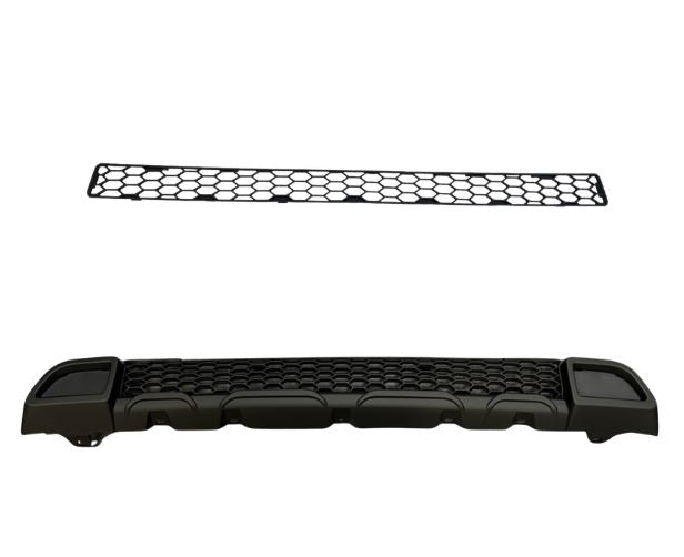 Für Fiat Ducato / RAM ProMaster Front Honeycomb Bumper Grille Bundle 2 Stück – Matt Schwarz | Van-X