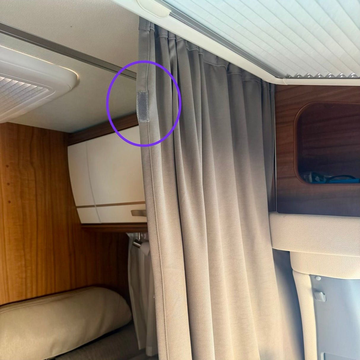 Für Wohnmobil-Kabinen-Trennvorhang-Kit 188 cm Drop – Wohnmobil-Sichtschutzvorhang | Van-X