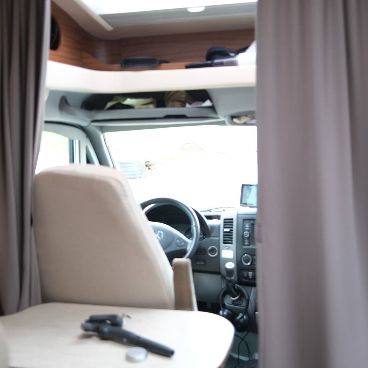 Für Wohnmobil-Kabinen-Trennvorhang-Kit 188 cm Drop – Wohnmobil-Sichtschutzvorhang | Van-X