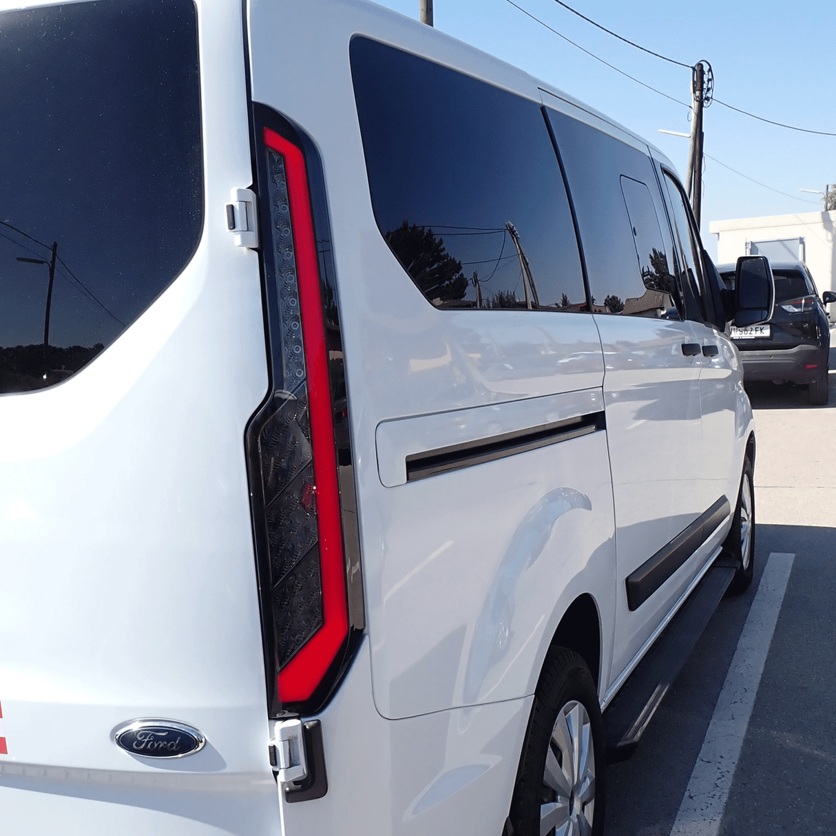 Für Transit Custom MK2 LED Rückleuchten Rückleuchten – sequentielle Blinker mit gerauchten Objektiven