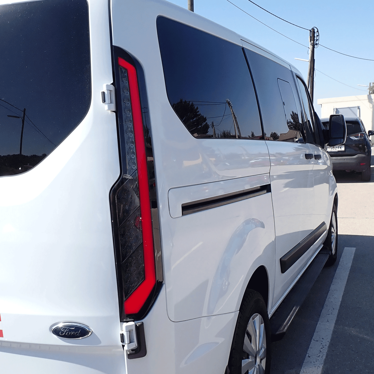 Für Transit Custom MK2 LED Rückleuchten Rückleuchten – sequentielle Blinker mit gerauchten Objektiven