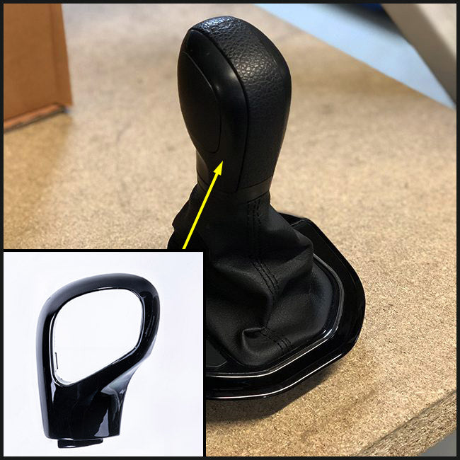 Für VW T6 Transporter Auto DSG Schaltknauf Styling Caps – schwarz lackierte Abdeckungen, einbaufertig Upgrade