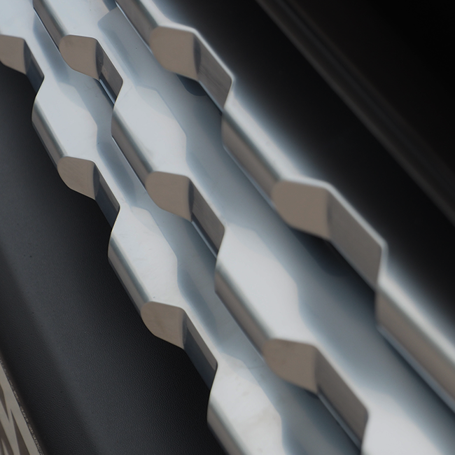 Für Ford Transit Custom Matt Chrome Frontgrill-Verkleidungen (7 Stück) - MK1 (2012-2018) - Fertig zum Einbauen