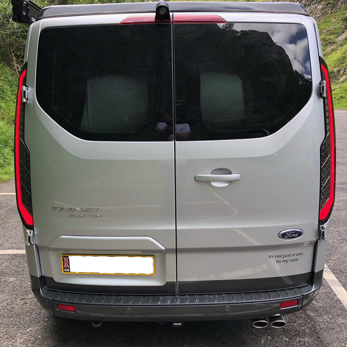 Für Transit Custom MK2 LED Rückleuchten Rückleuchten – sequentielle Blinker mit gerauchten Objektiven