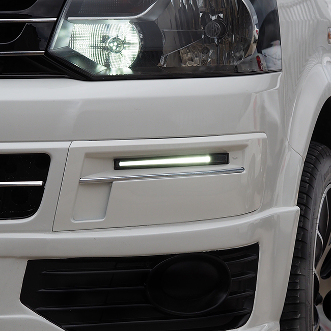 VW T5.1 Transporter Light Bar DRL, Daylight Smoke DRL