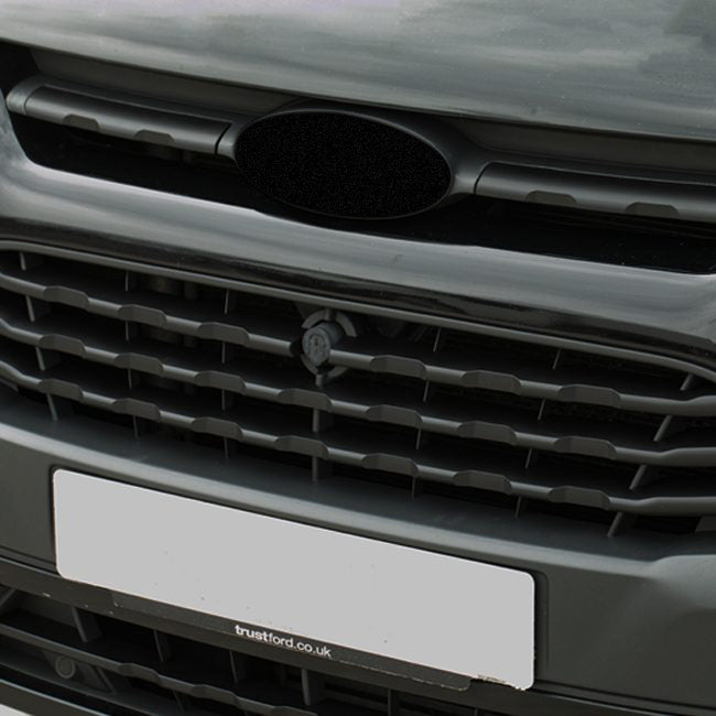 Für Ford Transit Custom Matte Black Frontgrill-Verkleidungen (7 Stück) - MK1 (2012-2018) - Fertig zum Einbauen
