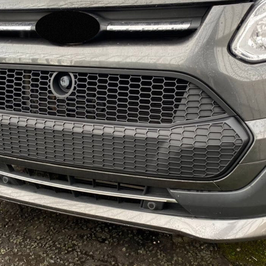 Für Ford Transit Custom Wabengitter Frontgrill – Matt Schwarz Upgrade für MK1 (2012-2018)