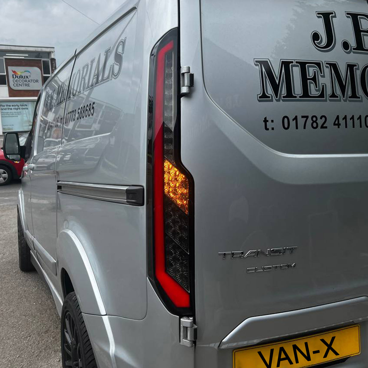 Für Transit Custom MK1 LED-Rückleuchten Rückleuchten – sequentielle Blinker mit gereinigten Objektiven