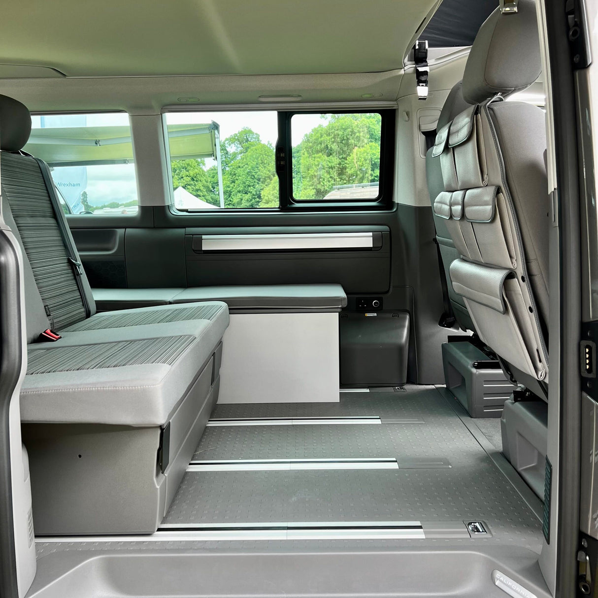 Für VW California Ocean, Coast, Beach Campervan Einzel-/Kapitänssitz, Kunstleder, Rücksitz-Organizer