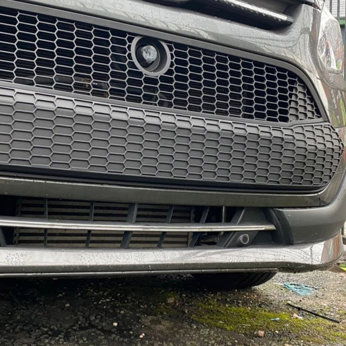 Für Ford Transit Custom Wabengitter Frontgrill – Matt Schwarz Upgrade für MK1 (2012-2018)