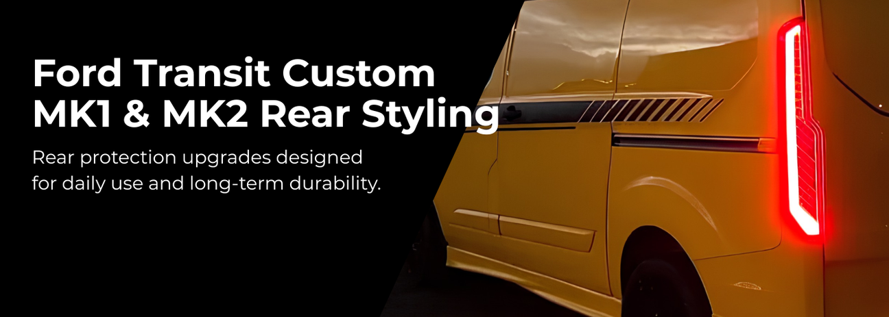 Ford Transit Custom rear bumper protector and loading edge cover