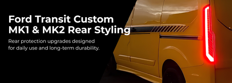 Ford Transit Custom rear bumper protector and loading edge cover