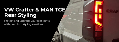 VW Crafter rear light guards styling and protection upgrade