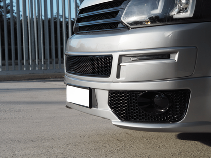 Für VW T5 T5.1 SPORTLINE 2010–2015 glänzend schwarz Nebelscheinwerfer  Lampenabdeckung Kühlergrill Agito