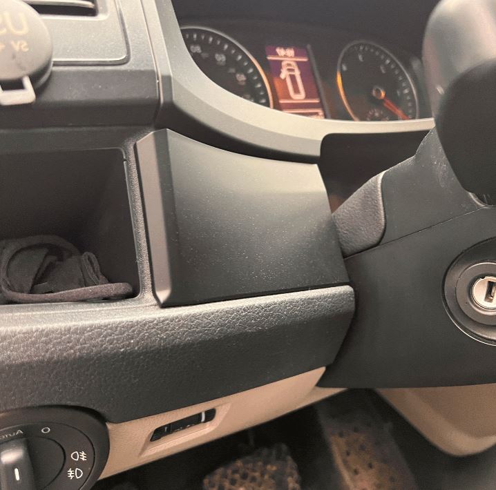 Für VW Transporter T6 Lower Dash Styling Zierleisten Comfort Dash mattschwarz lackiert und einbaufertig (6er Set)