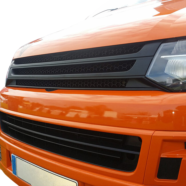 Für VW T5.1 Frontgrill ohne Emblem (matt)