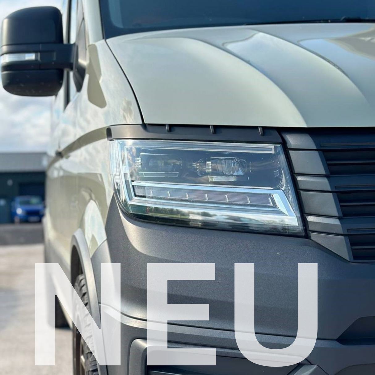 Für neue VW Crafter Scheinwerfer Augenbrauenverkleidung – Hammerite - Van Styling Accessory by Van-X