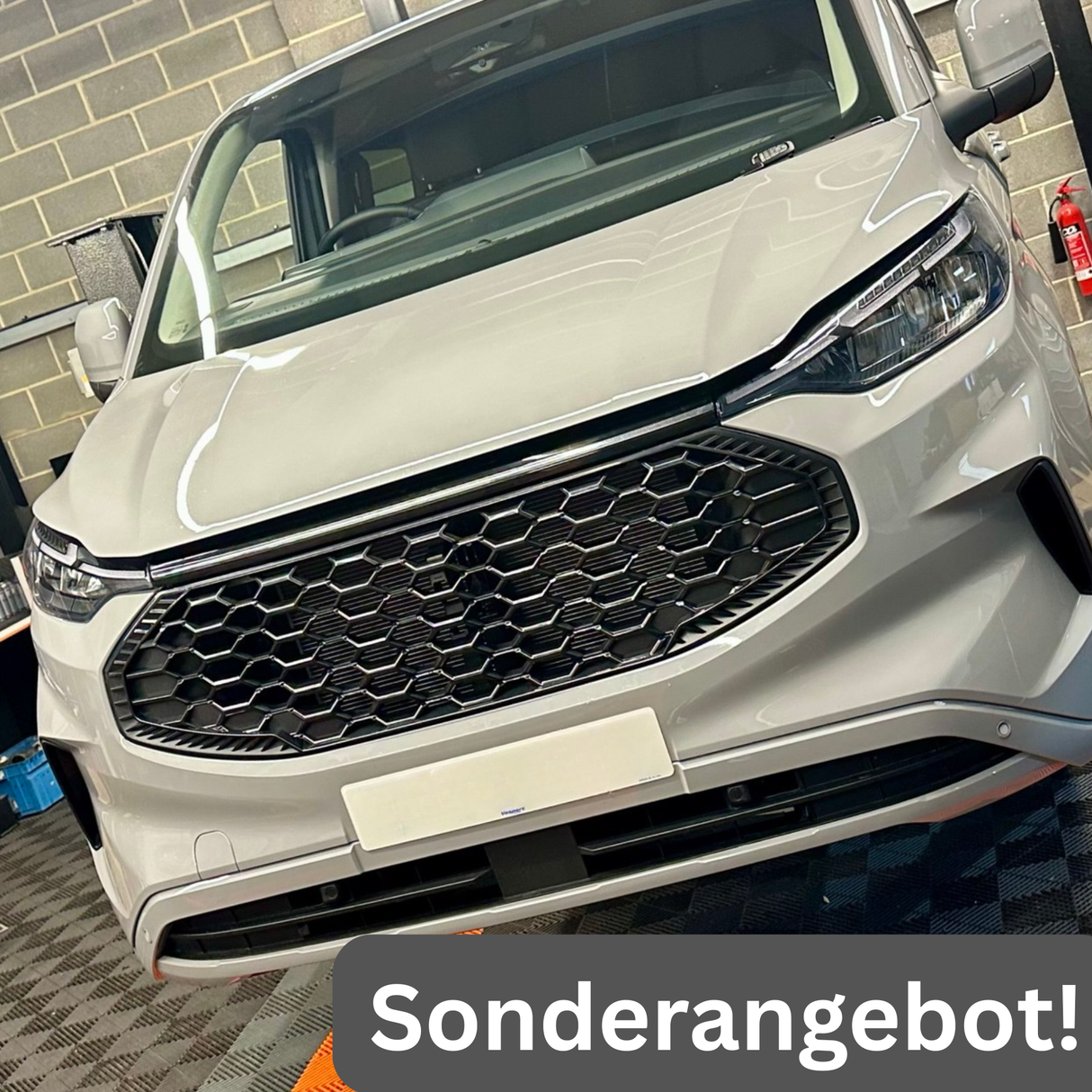 Für Ford Transit Custom 2024+ Kühlergrill – Schwarz glänzend | Stilvolles und langlebiges Upgrade