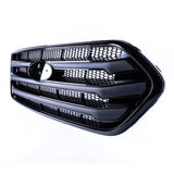 Für Ford Transit Custom Frontgrill im OEM-Stil Neue Form (mattschwarze Basis)