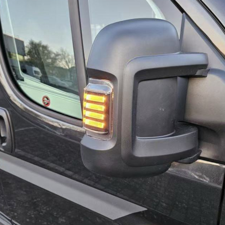 Für Citroën Jumper Seitensignal Spiegel Kontrollleuchte LED Licht - getönte Linse