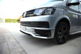 VW T6 Transporter Frontschürze im Sportline-Stil Spoiler + Splitter lackiert und bereit zum Einbau.