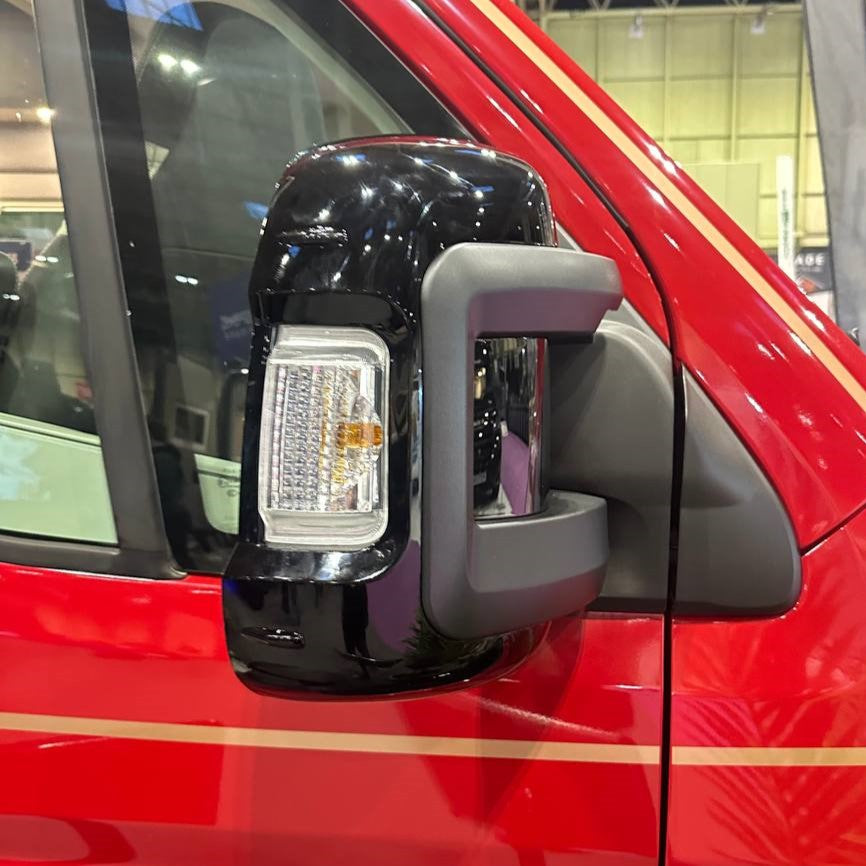 Fiat Ducato Spiegelabdeckung - Schwarz (Satz von 2)