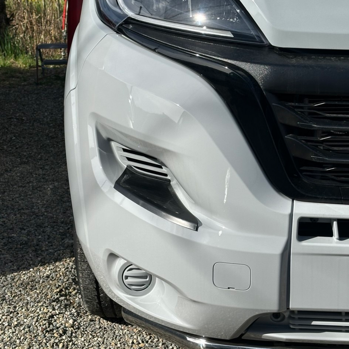 Für Citroën Jumper Stoßstange Trittschutz vorne – Schwarz, 2er Set | Langlebiges Fahrzeugzubehör
