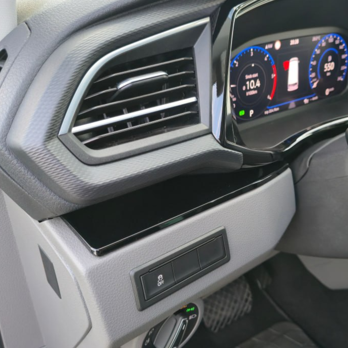 Für VW T6.1 Transporter Armaturenbrett Upgrade Van-X – Premium 4-teiliges glänzend schwarzes unteres Armaturenbrett und Türkartenset