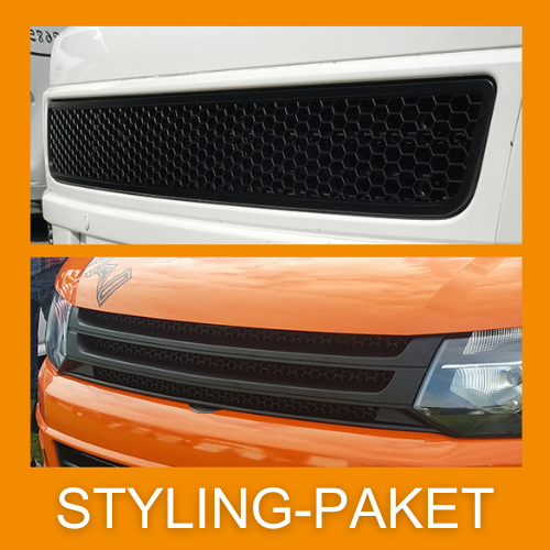 Für VW T5.1 Transporter Van Front Styling Matte Paket (2Stück)
