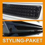 Styling Paket vorn  (2 Stück) Glänzend Schwarz für VW T5