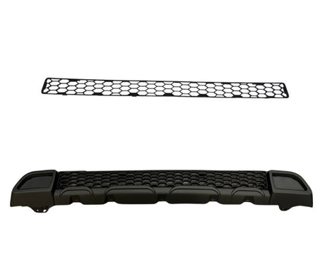 Für Opel Movano Front-Honigwaben-Stoßstangengrill-Bundle 2 Stück – Matt Schwarz | Van-X
