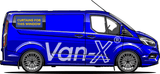 Für Premium-Fenstervorhänge Ford Transit Custom - Schwarz/Schwarz - ERSTELLEN SIE IHR EIGENES BUNDLE! Van-X