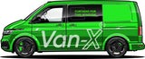 VW T6.1 Transporter Van-Umbau Premium Vorhänge Van-X - Schwarz/Blau