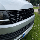 Für VW T6 R-Line Frontgrill (2 in 1) mit und ohne Abzeichen - Schwarz glänzend