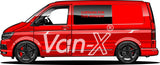 VW T6 Transporter Van-Umbau Premium-Vorhänge Van-X - Schwarz/Schwarz